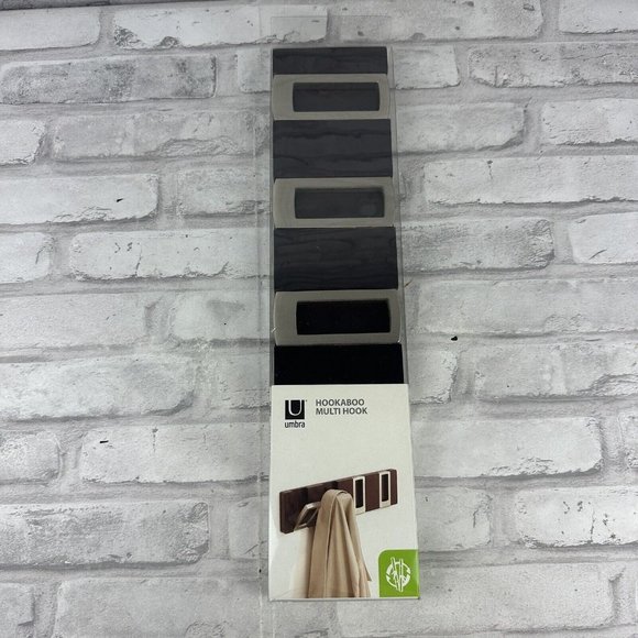 Umbra Hookaboo Multi Hook Bamboo & Metal 4 Hooks New In Package solofficialkw.com